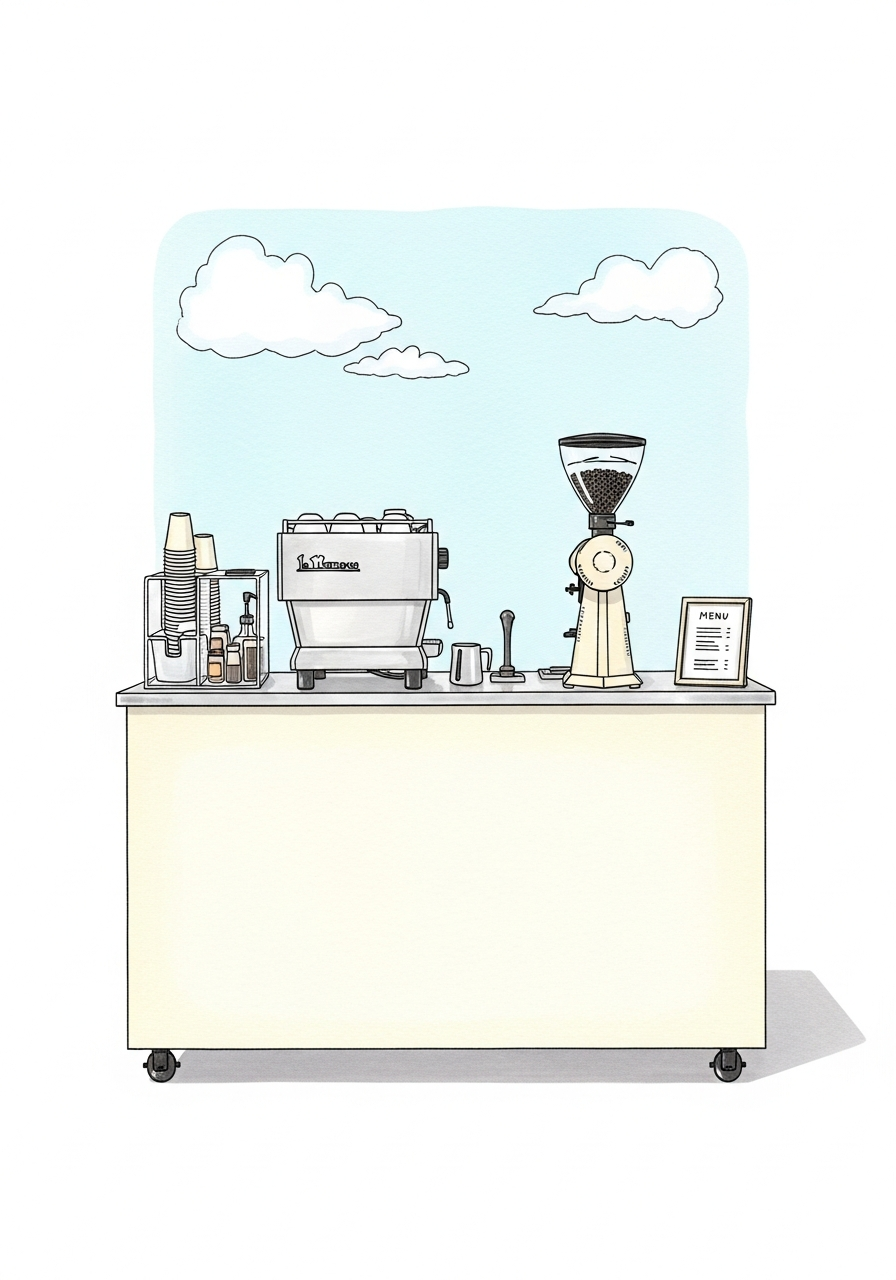 Fez espresso cart setup