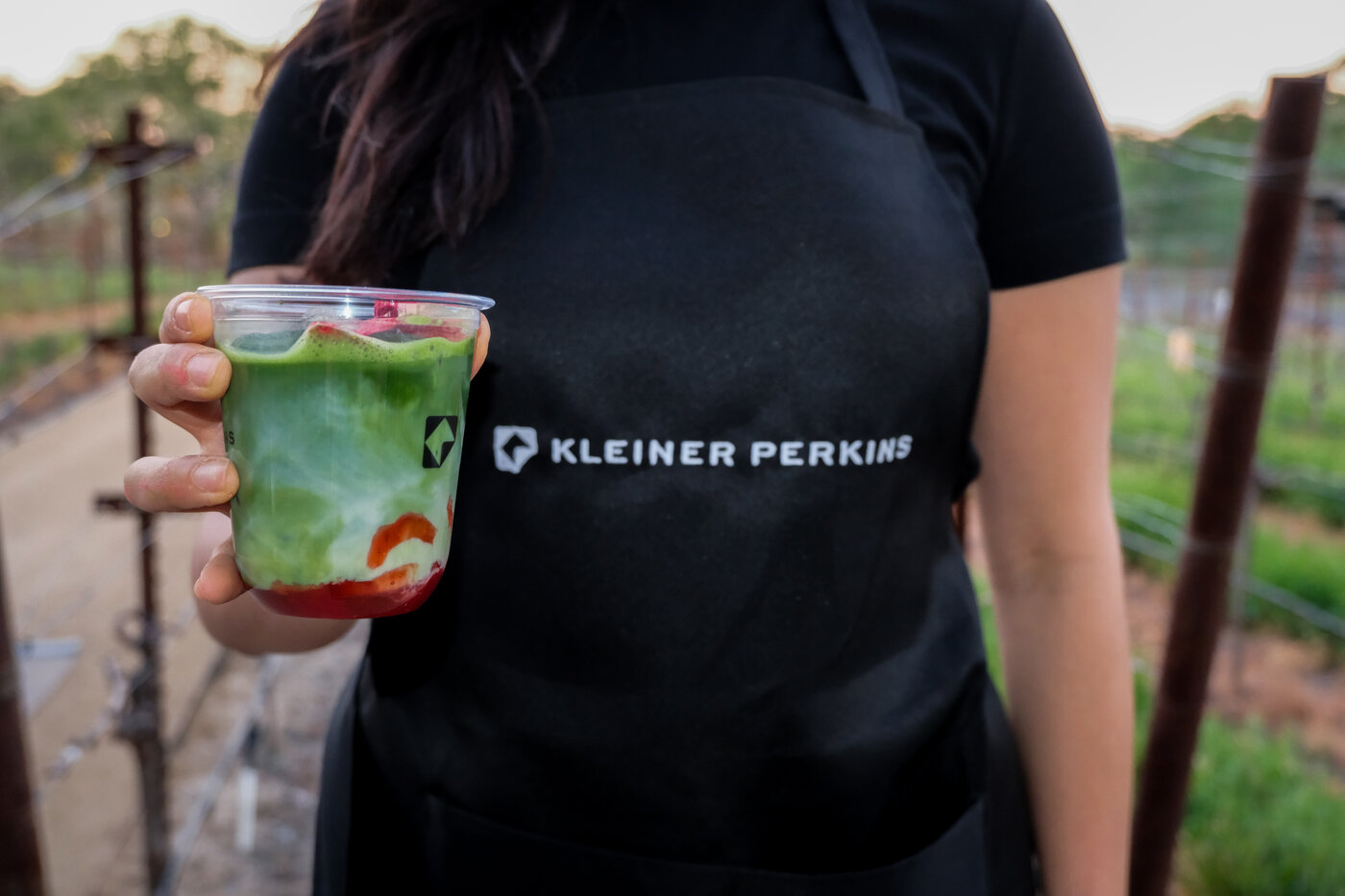 Custom branded barista apparel for a Fez Coffee corporate brand activation event.